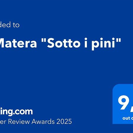 A Matera "Sotto I Pini" Villa Bagian luar foto